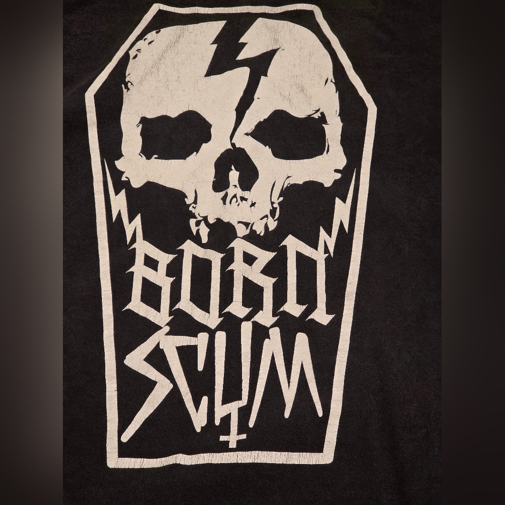 Born Scum Skull Casket Coffin Tee Shirt Men’s 3XL STREETWEAR/Grunge